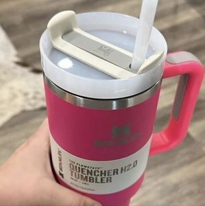 Valentines Day Gift Stanley Quencher H2.0 FlowState 40oz Stainless Steel Tumbler